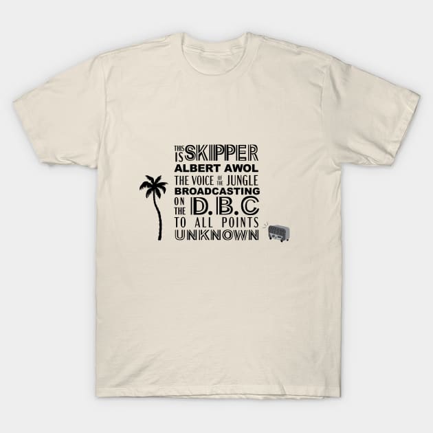 Jungle Cruise Broadcasting Radio T-Shirt by The Salty Sailor